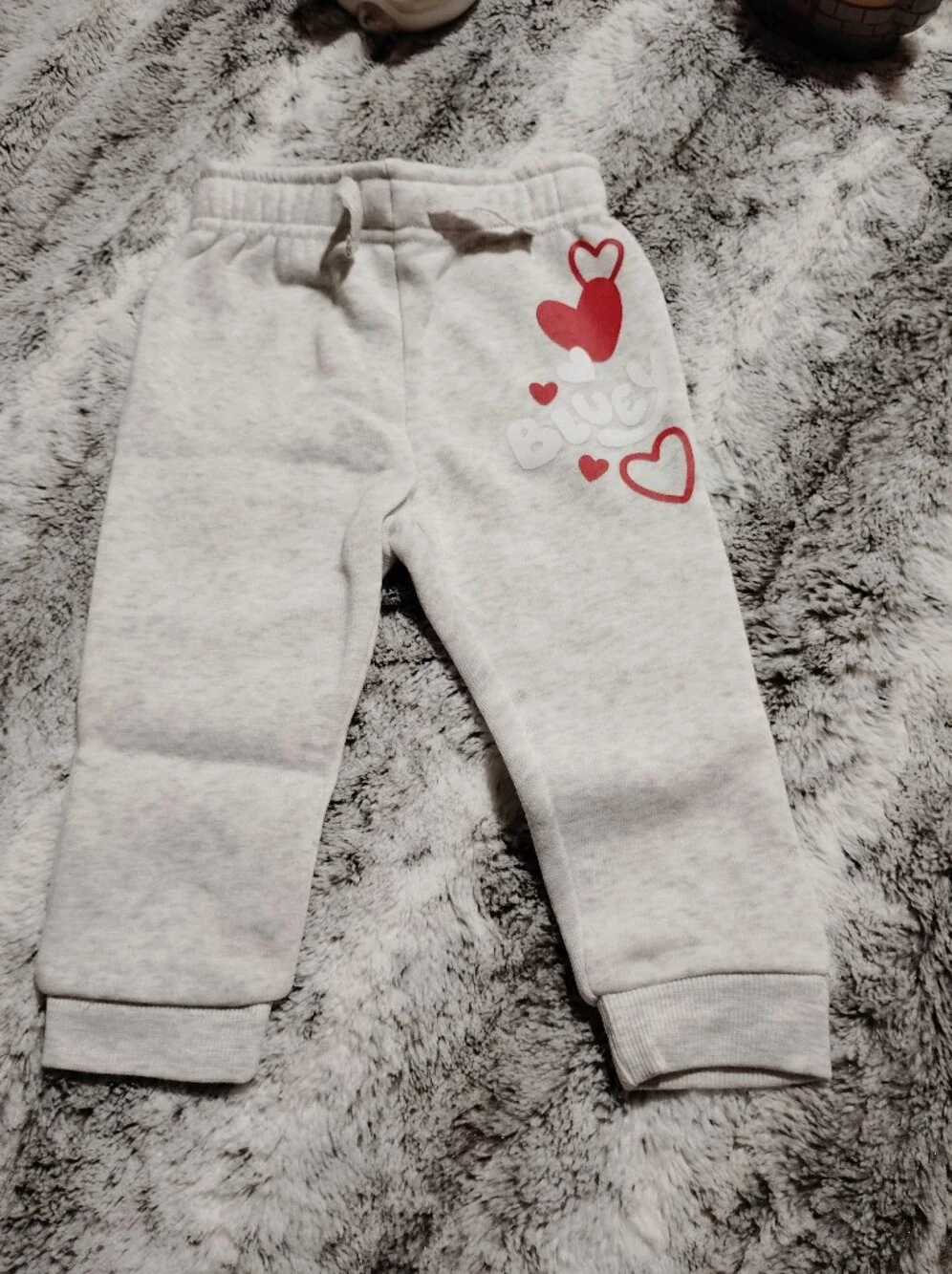 Valentine's Day Bluey graphic sweatshirt and jogger set